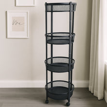 Space-Saving 4-Layer Round Rack